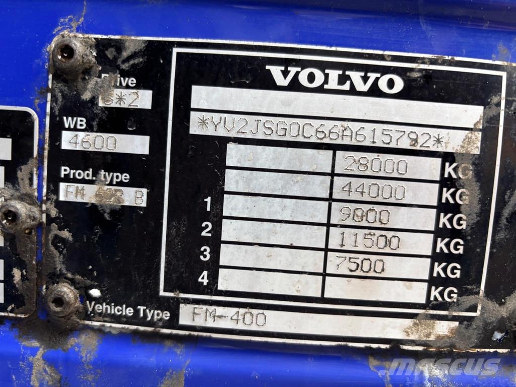 Volvo FM 400 6x2*4 EURO3 + Palfinger PK20002 + AJK HOOKL Kranbilar