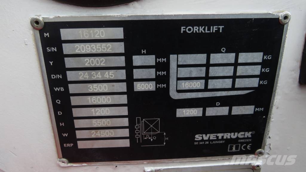 Svetruck 16120 شاحنات الديزل