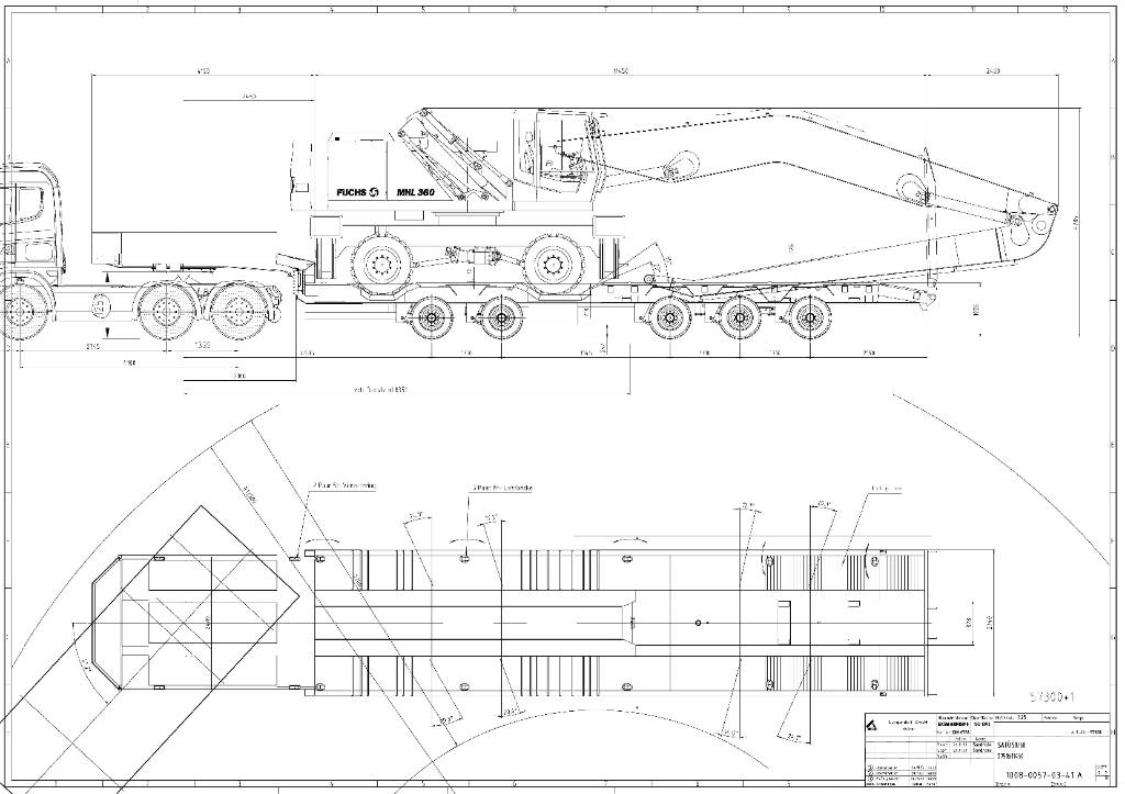 Langendorf SATUE 50/52 Low loader-semi-trailers