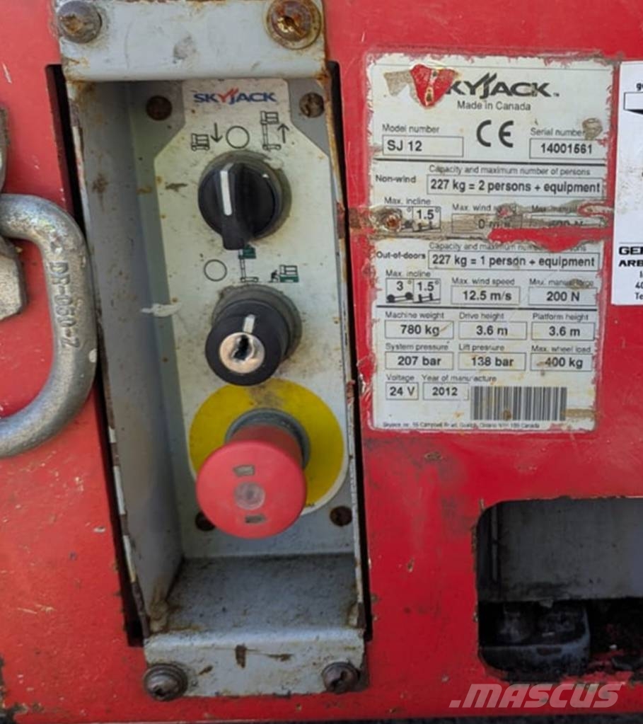 SkyJack SJ12 Scheren-Arbeitsbühnen