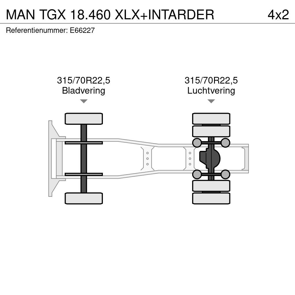 MAN TGX 18.460 XLX+INTARDER Çekiciler