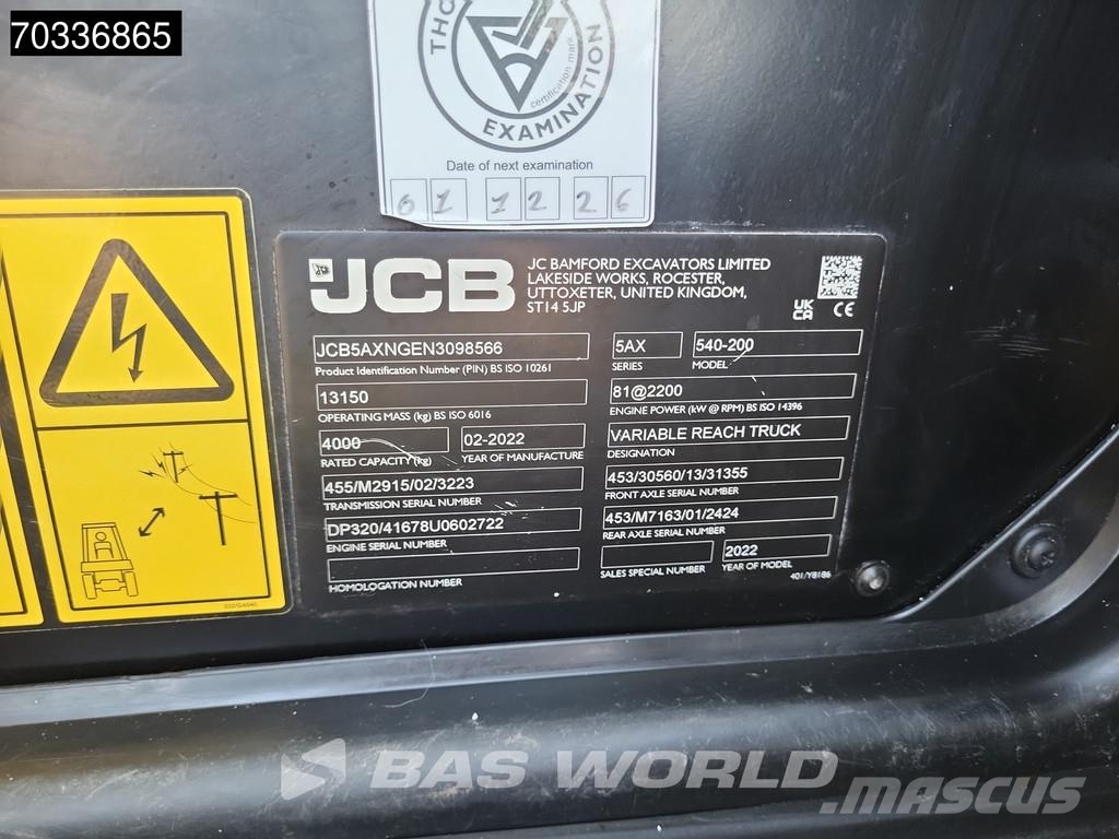 JCB 540-200 A/C - Sway Verreikers