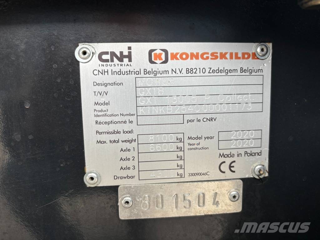 Kongskilde GXT 13005 + GXF 3605 Front Klepelmaaiers