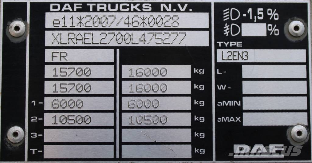 DAF LF 260 Chereau + Carrier Supra 850 Camiões caixa temperatura controlada