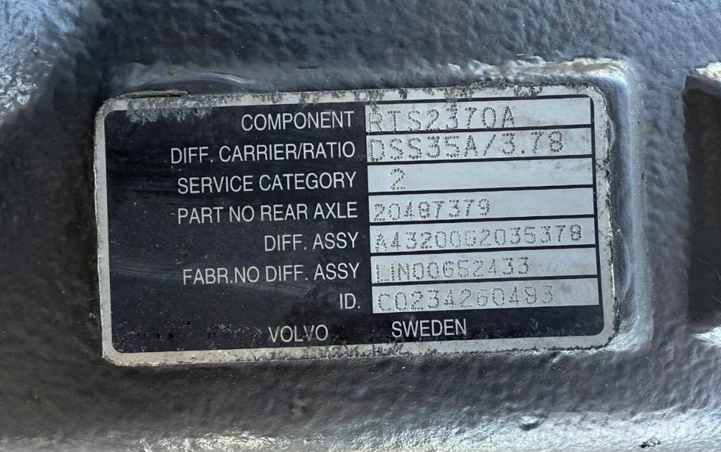 Volvo Differential Groups 20701332 / 20487379 轴