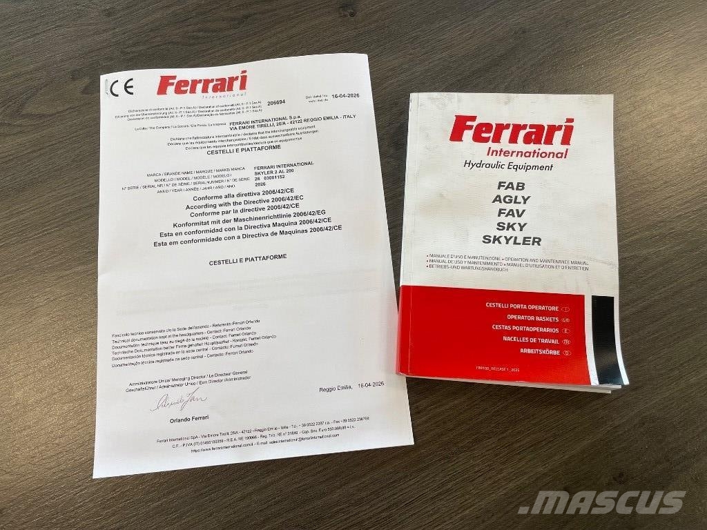 Ferrari Skyler 2 AL 200 Vertikālie pacēlāji