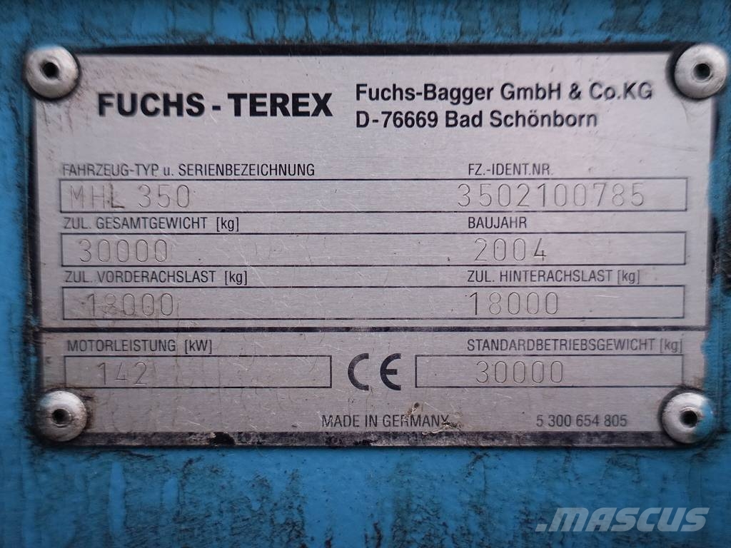 Fuchs MHL 350 C مناولات المخلفات / مناولات صناعية