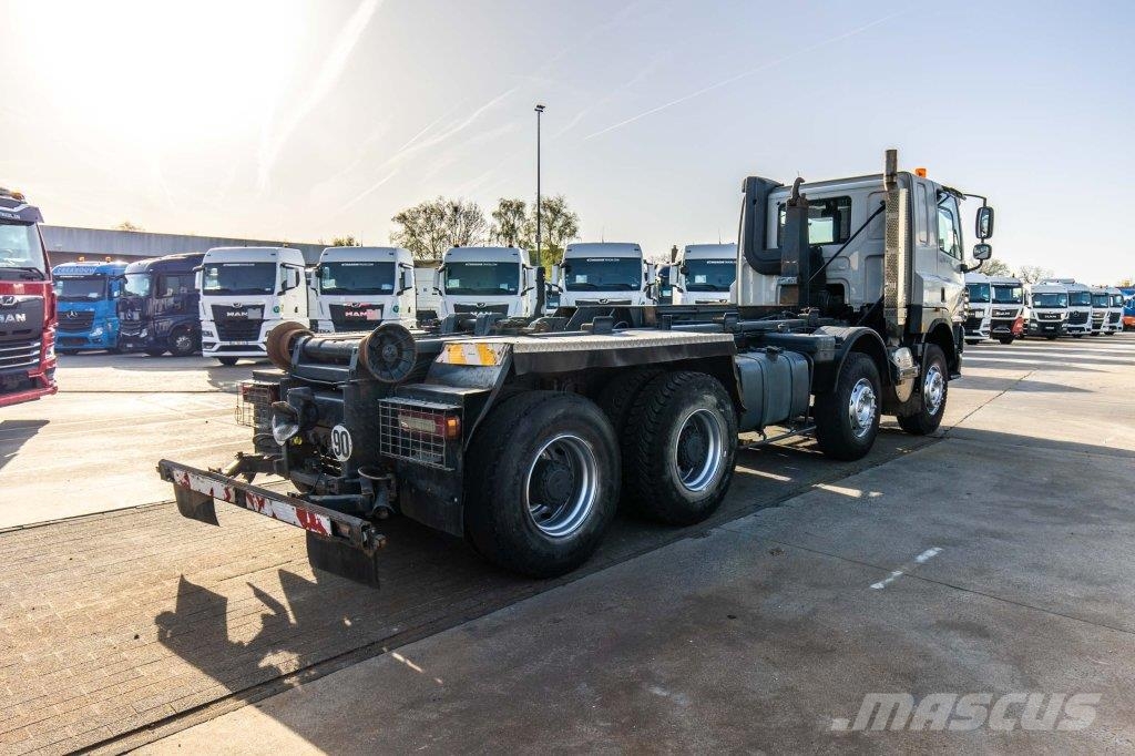 DAF CF 85.410-8X4+MARREL 22T Kroghejs