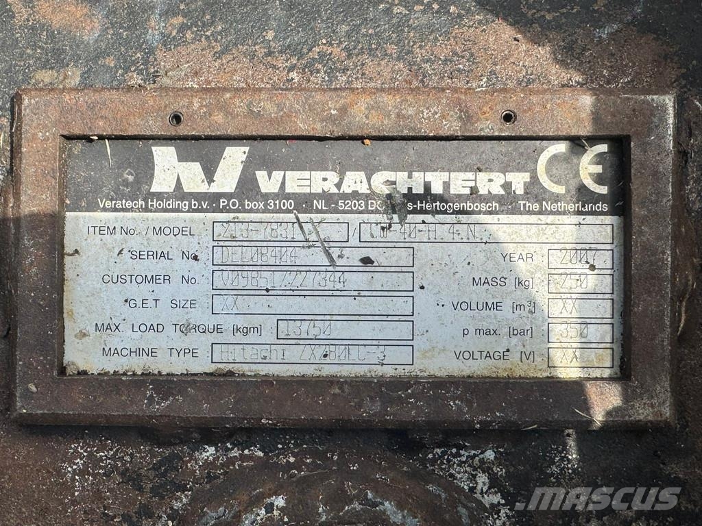 Verachtert Quick coupler CW40 Snelkoppelingen