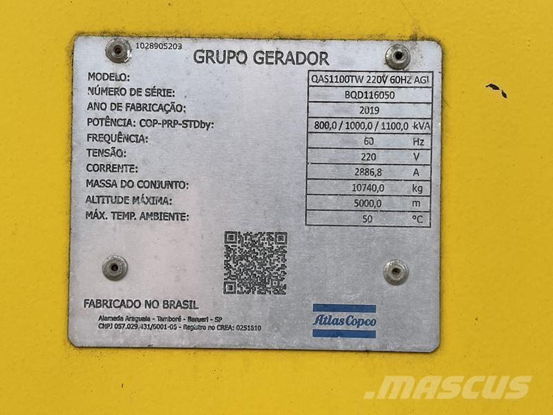 Atlas Copco QAC 1100 TWIN-POWER Diesel Generatoren