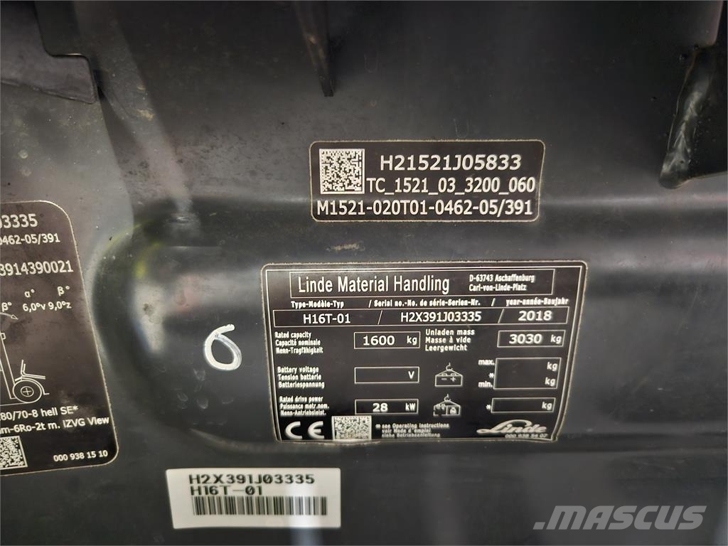 Linde H16T Camiones LPG