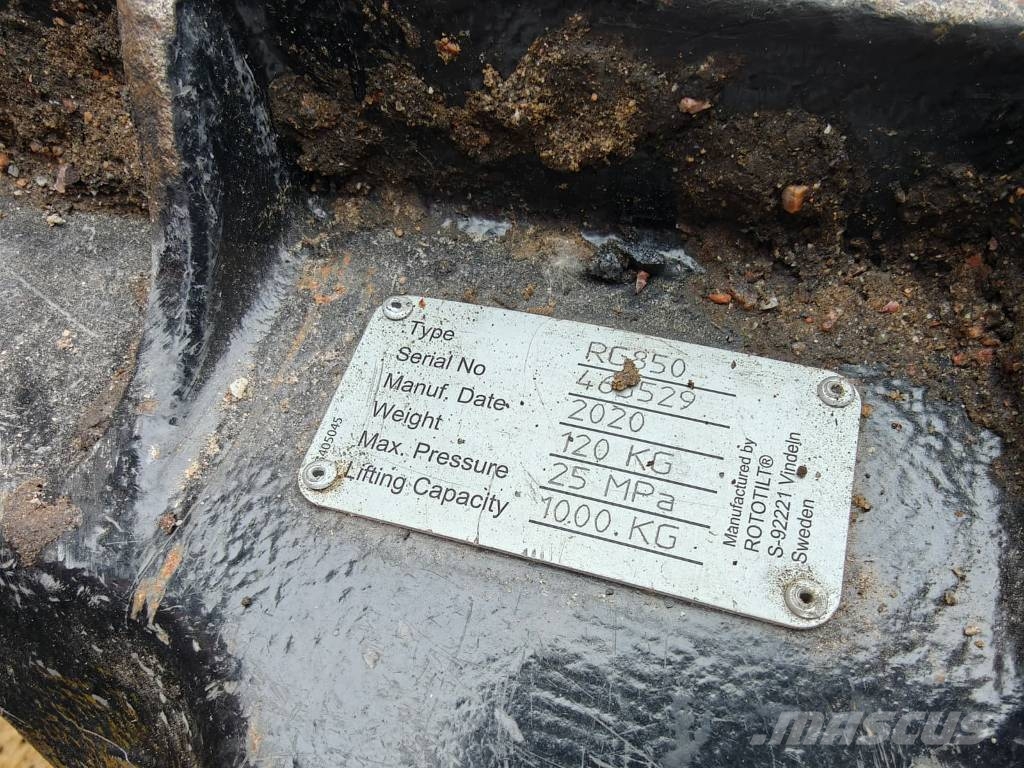 Rototilt R6 PIHDEILLÄ S70/S70 4-letku Kauhanpyörittäjät