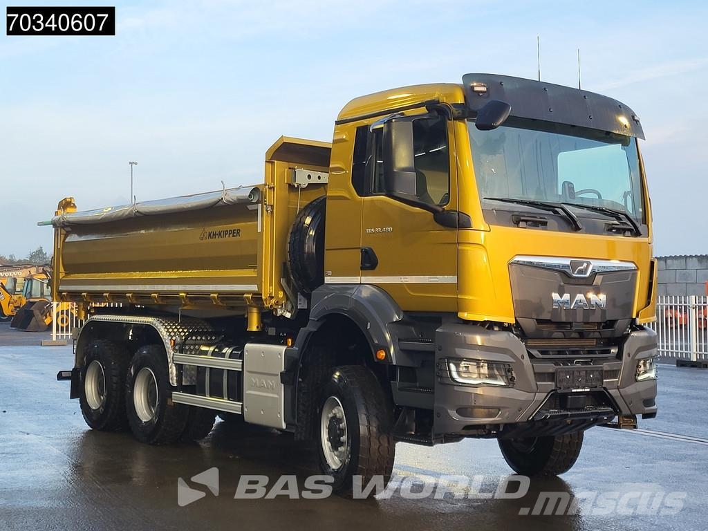 MAN TGS 33.480 6X6 6x6 12m3 KH-Kipper 3-way tipper Ste Kiperi kamioni