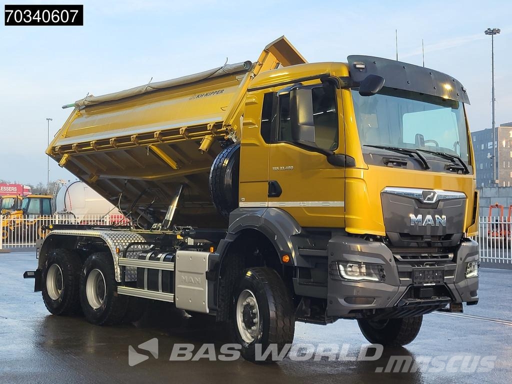 MAN TGS 33.480 6X6 6x6 12m3 KH-Kipper 3-way tipper Ste Kiperi kamioni