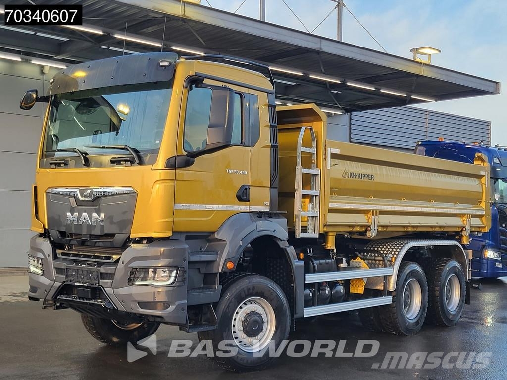 MAN TGS 33.480 6X6 6x6 12m3 KH-Kipper 3-way tipper Ste Kiperi kamioni