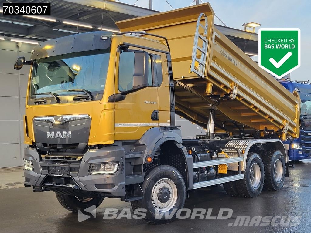 MAN TGS 33.480 6X6 6x6 12m3 KH-Kipper 3-way tipper Ste Kiperi kamioni