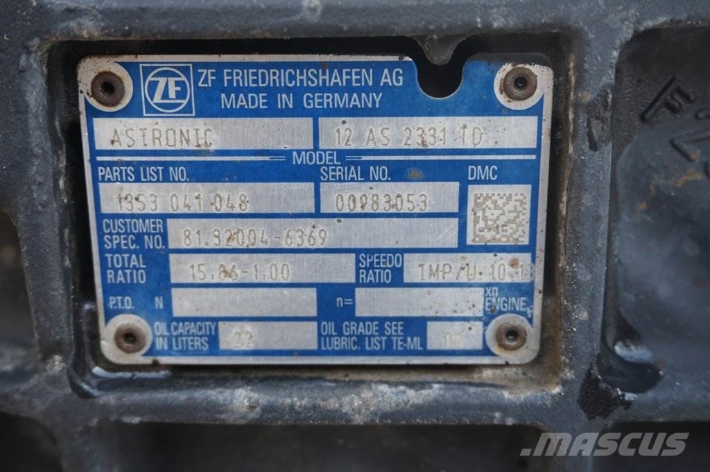 ZF 12AS2131TD+INT3 Przekładnie i skrzynie biegów