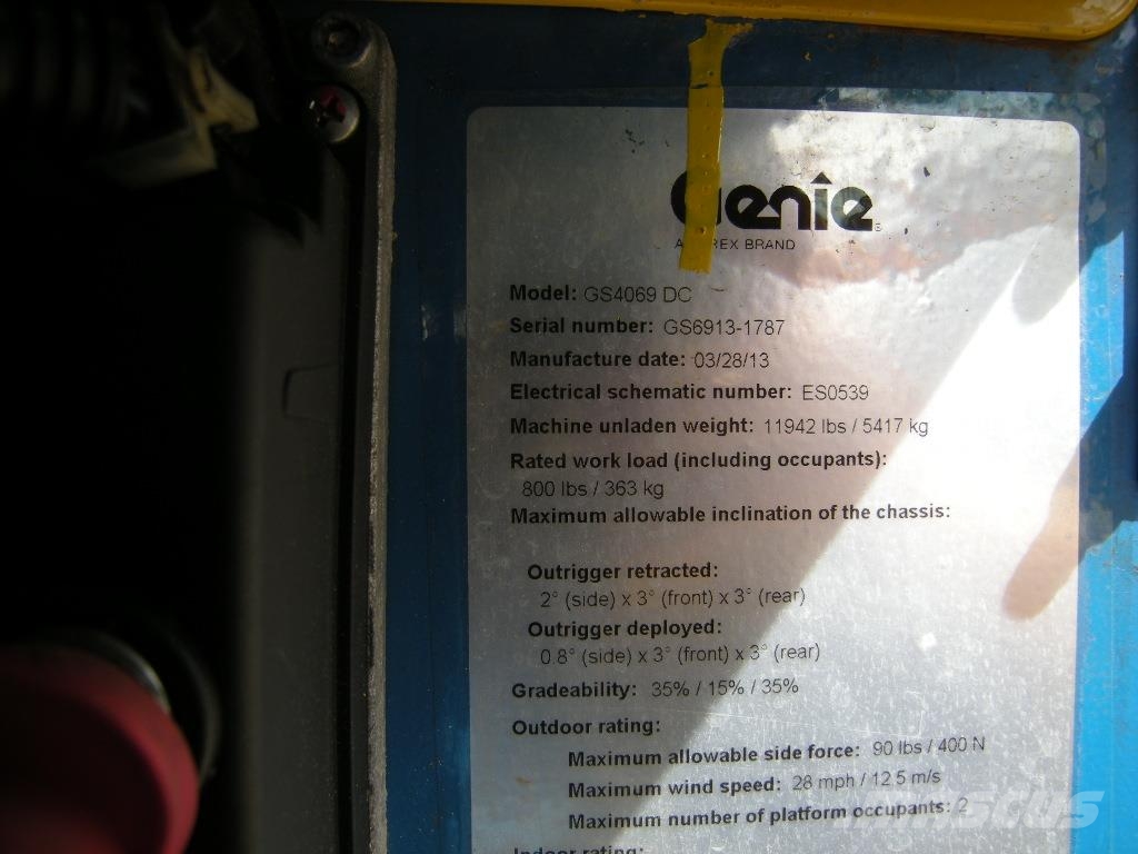 Genie GS 4069 DC (ID1787) Žirkliniai keltuvai