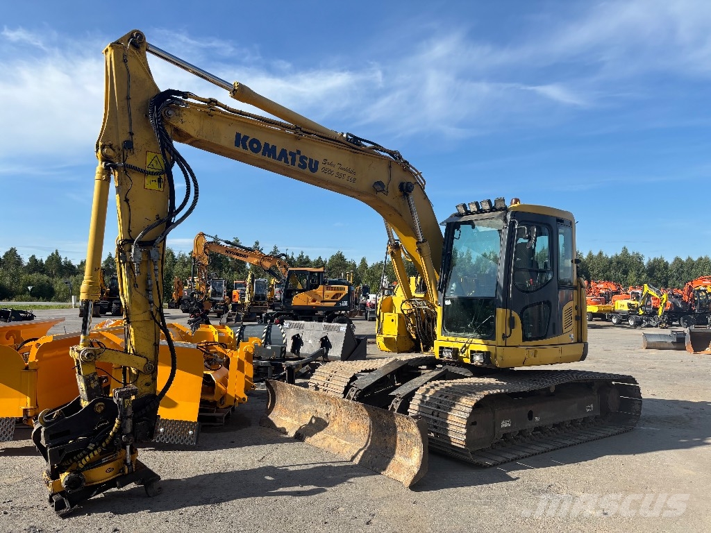 Komatsu PC 138 US-8 / Engcon, Rasvari, 800mm laput حفارات زحافة