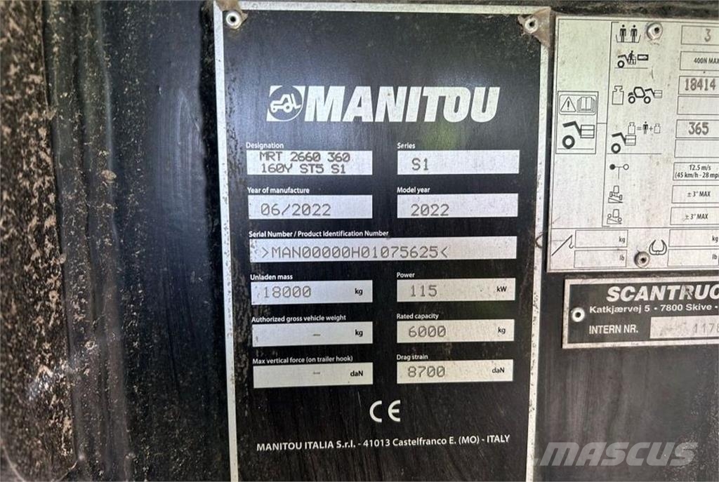 Manitou MRT2660 VISION+ ST5 Teleskopski viličarji