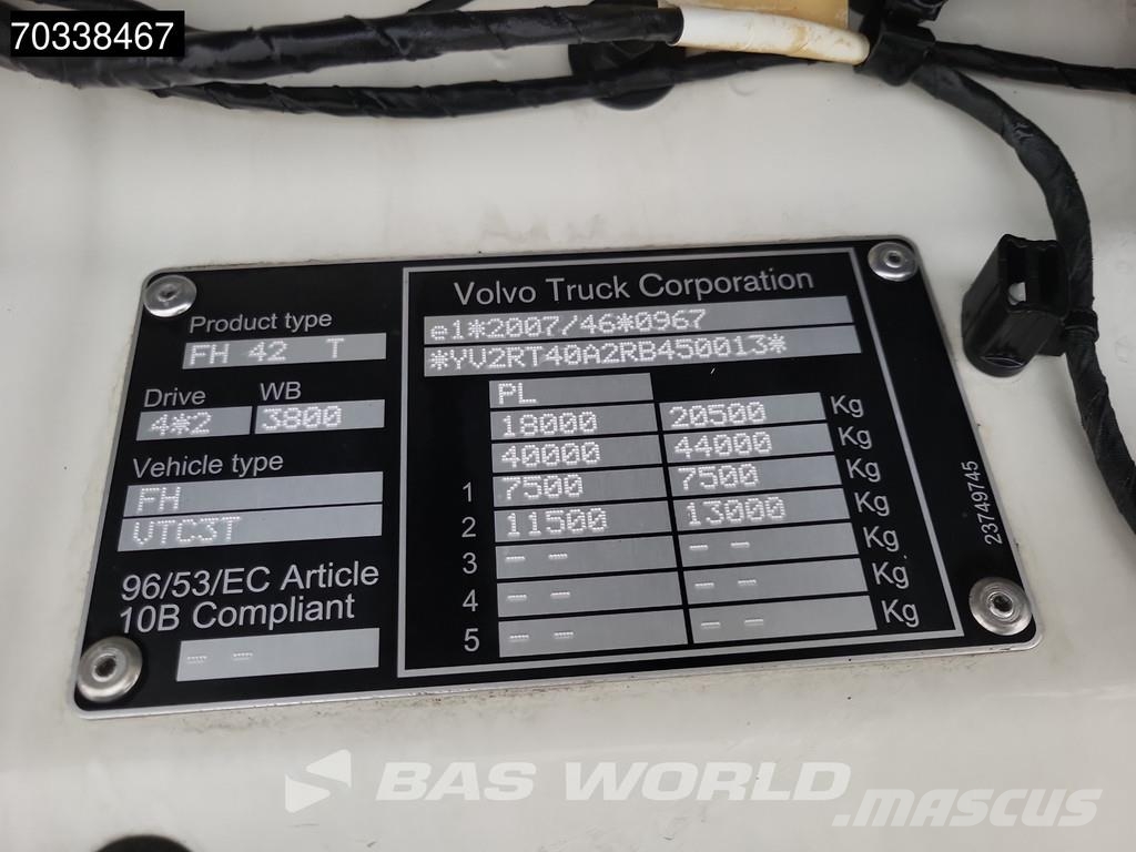 Volvo FH 500 4X2 XL 2x Tanks I-ParkCool ACC وحدات الجر
