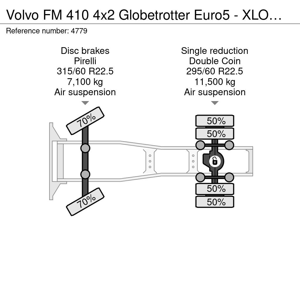 Volvo FM 410 4x2 Globetrotter Euro5 - XLOW - 501,000km - Trækkere