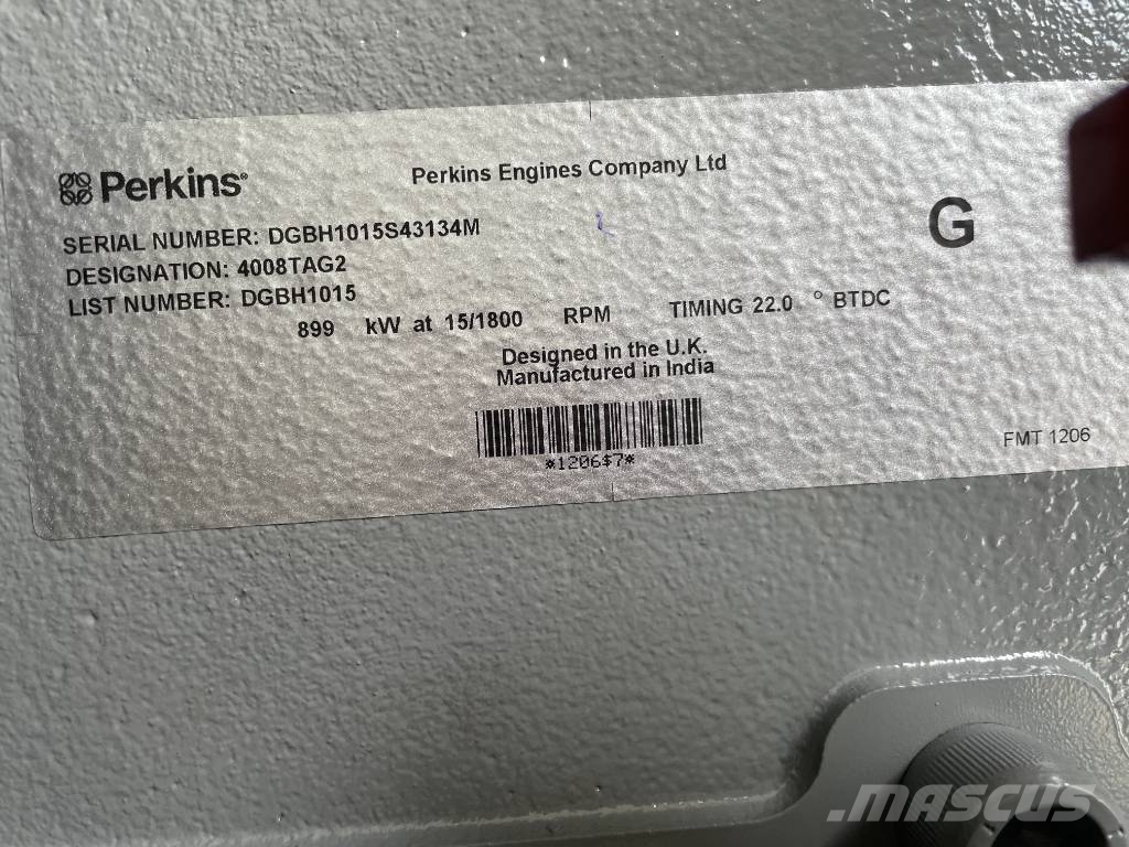 Perkins 4008TAG2A - 1100 kVA Generator - DPX-19820 Diesel Generators
