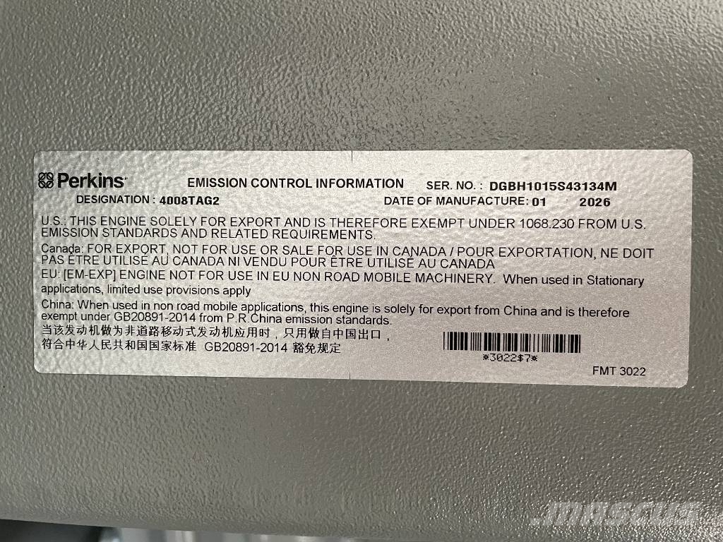 Perkins 4008TAG2A - 1100 kVA Generator - DPX-19820 Diesel Generators