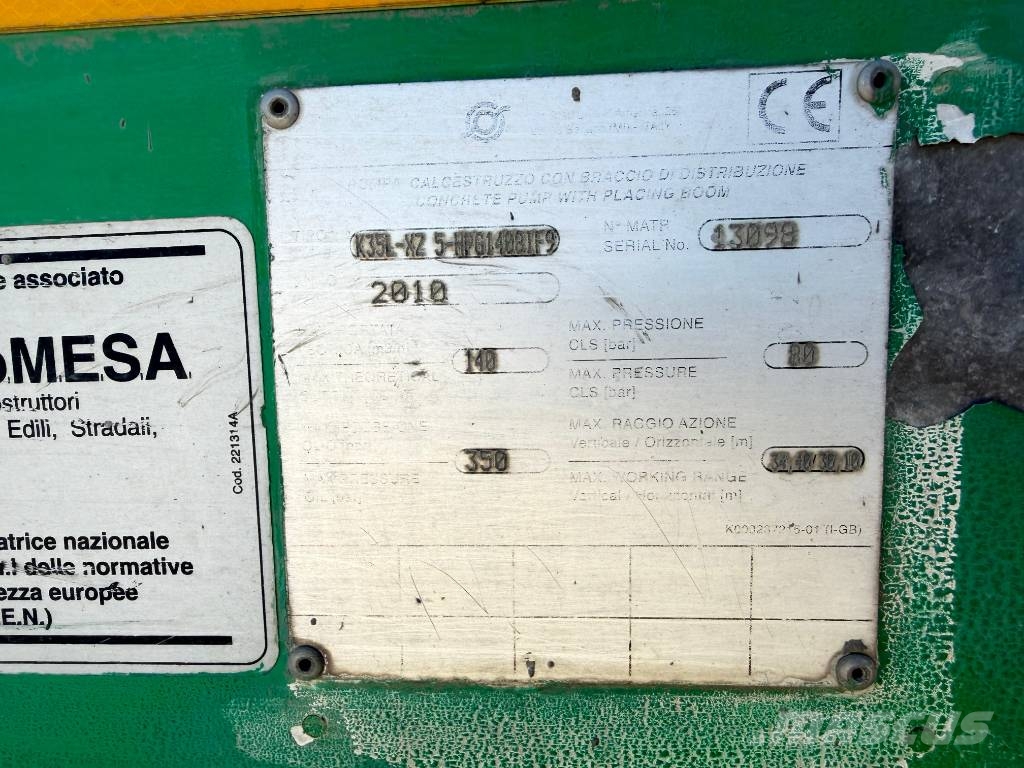 Astra VI HD8 84.48-80 Kamionske beton pumpe