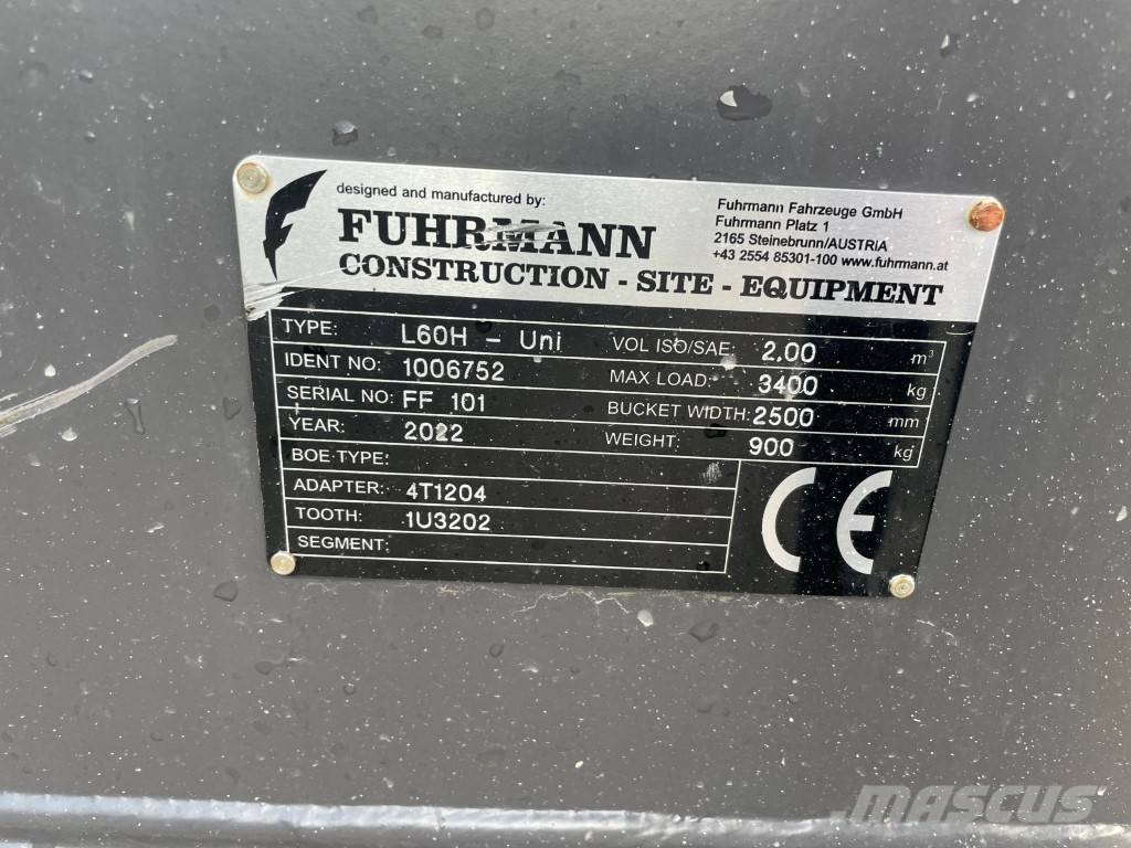 Volvo Fuhrmann L 60 H Bucket With Teeth Bakken