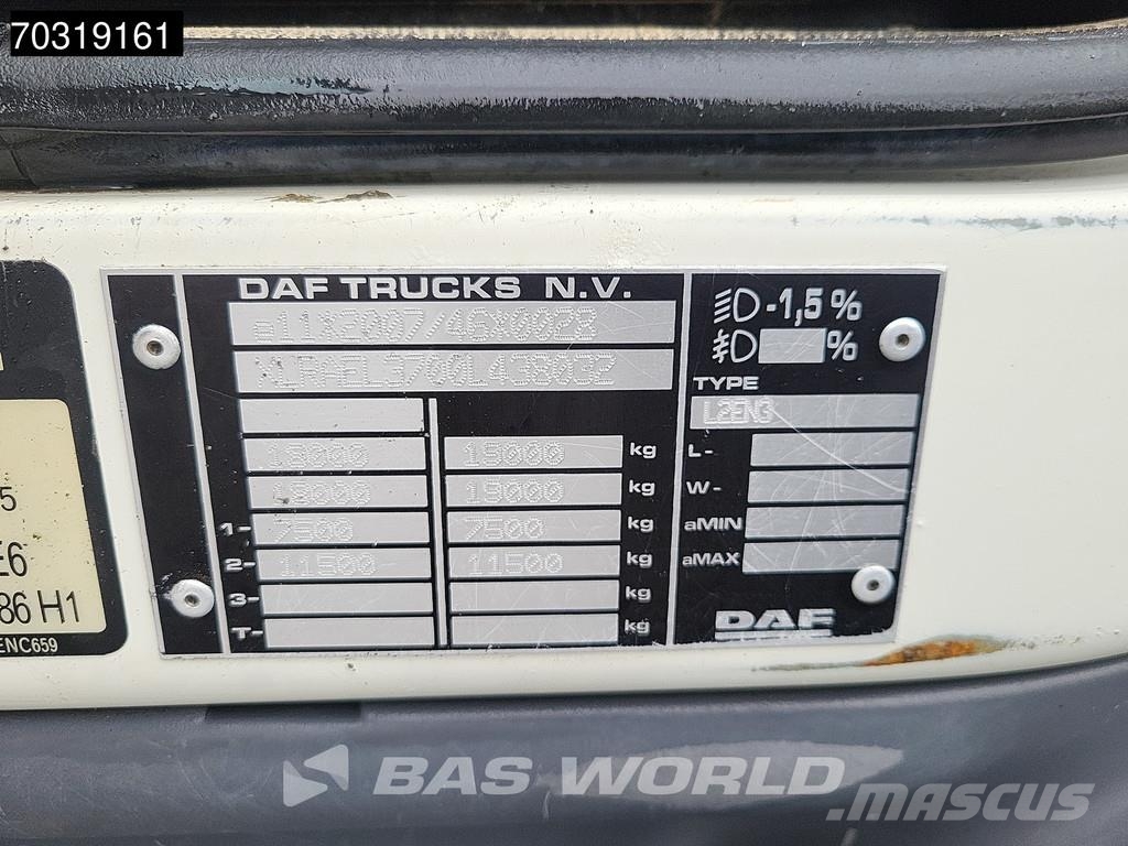 DAF LF 250 4X2 HYVA HB150XE3 Crane Kran Automatic Euro Lastbil med lad/Flatbed