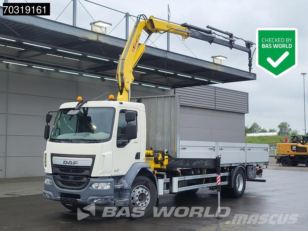DAF LF 250 4X2 HYVA HB150XE3 Crane Kran Automatic Euro Lastbil med lad/Flatbed