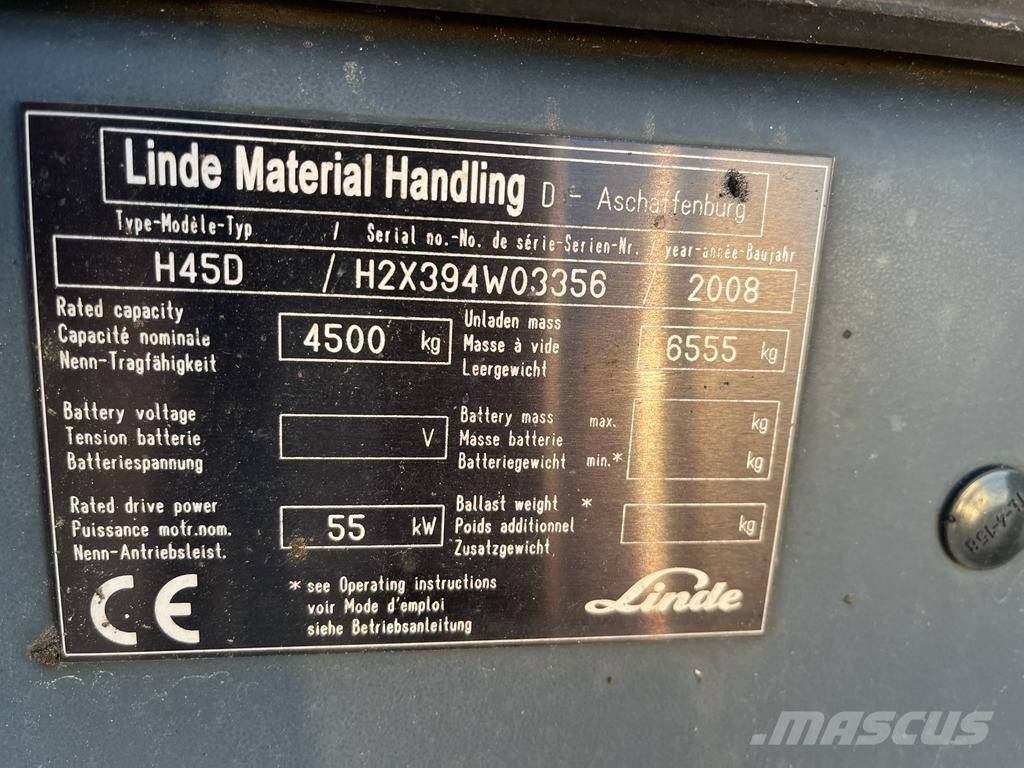 Linde H45D Diiseltõstukid