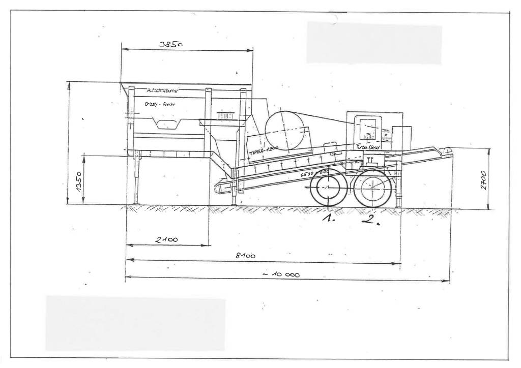 Bag Tipex 1200 Mobile crushers
