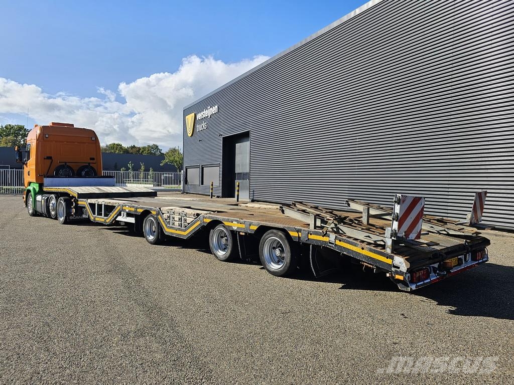 Scania R410 6x2 RETARDER + NOOTEBOOOM SEMI TRAILER Naudoti vilkikai