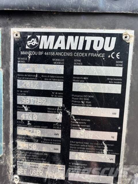 Manitou MT 625 Teleskopiskie manipulatori