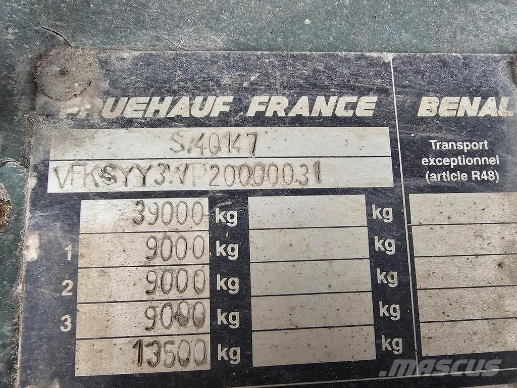 Fruehauf 3 AXLE CURTAINSIDER - BPW AXLES Semirremolques de caja de lona