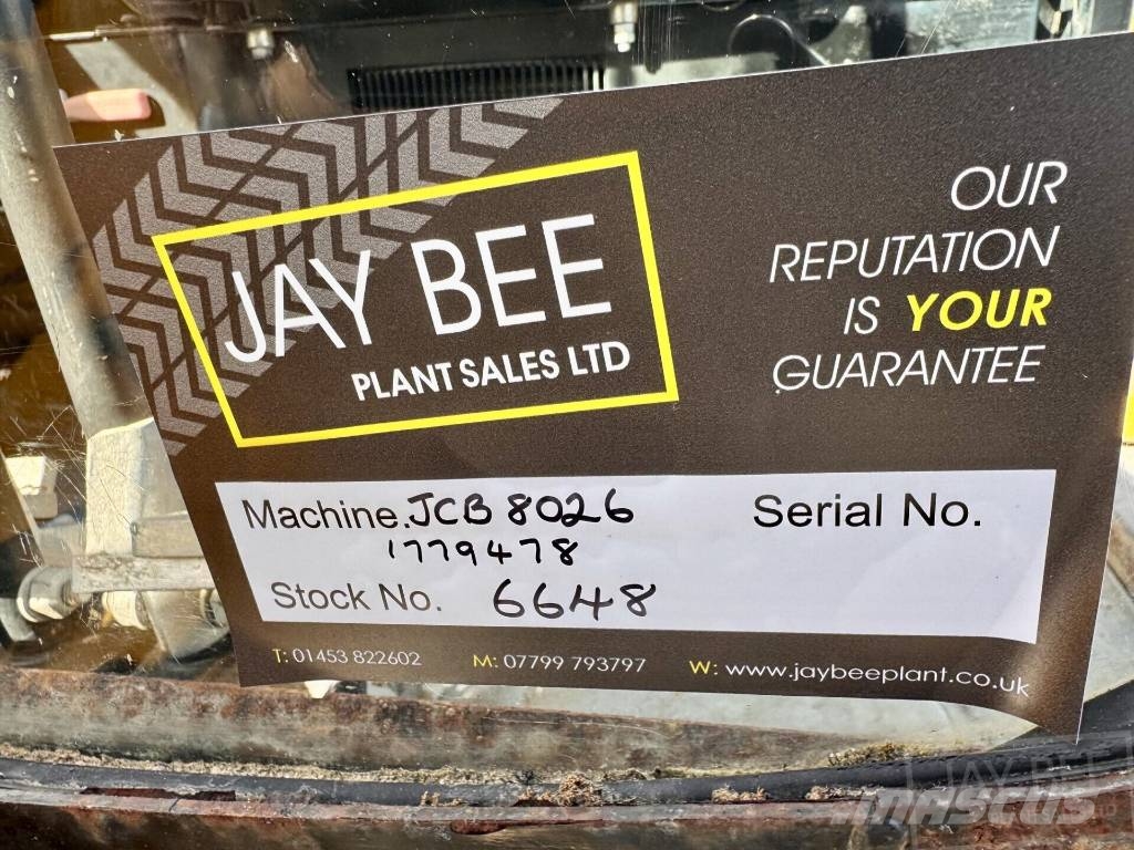 JCB 8026 CTS Minigravemaskiner