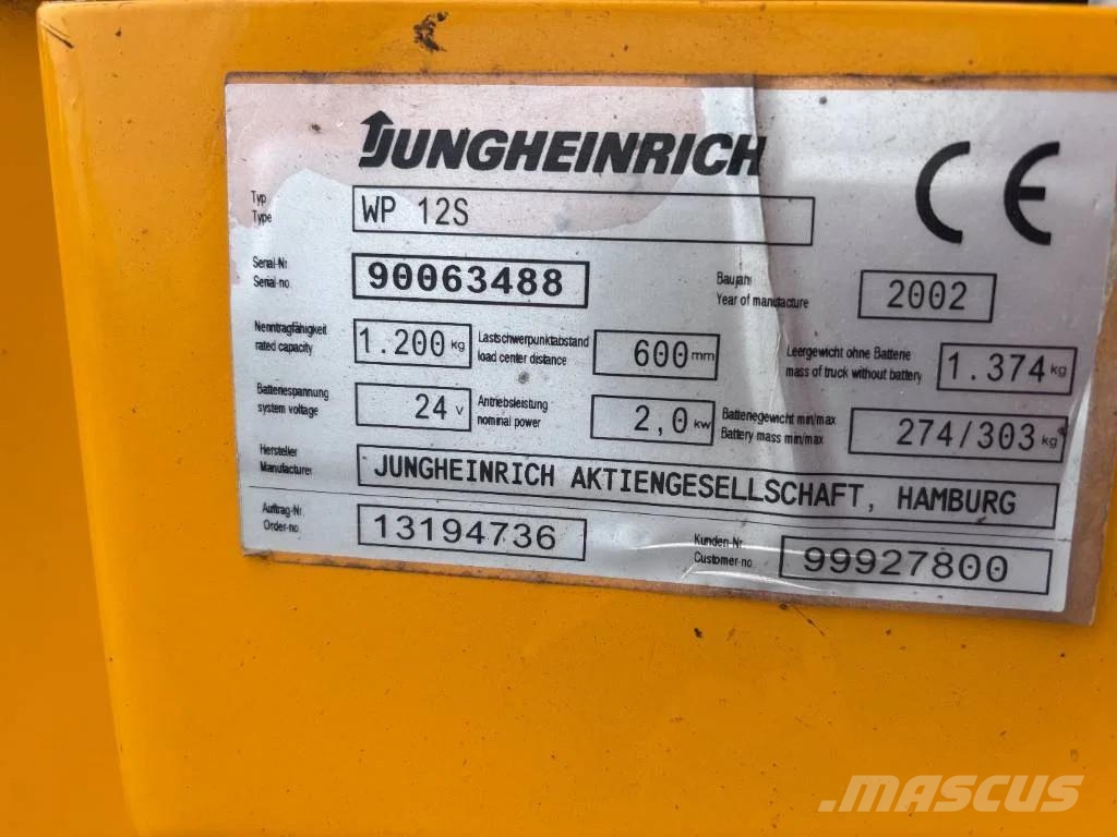 Jungheinrich WP 12S Samopogonski ručni viljuškari