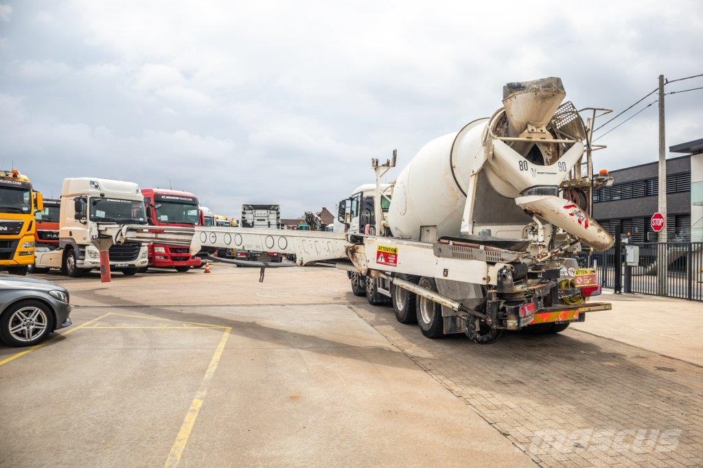 MAN TGS 32.360+PUTZMEISTER8M³+BAND/BELT/TAPIS Betongbiler