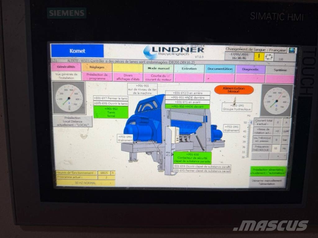 Lindner Komet 2800 Mašine za uništavanje otpada