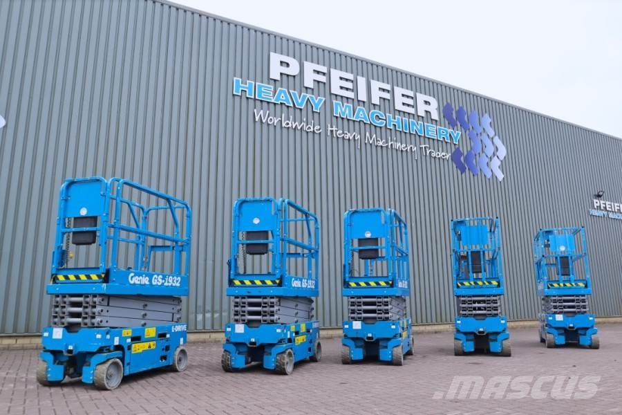 Genie GS1932 E-Drive Several In Stock, 8m Working Height Scheren-Arbeitsbühnen
