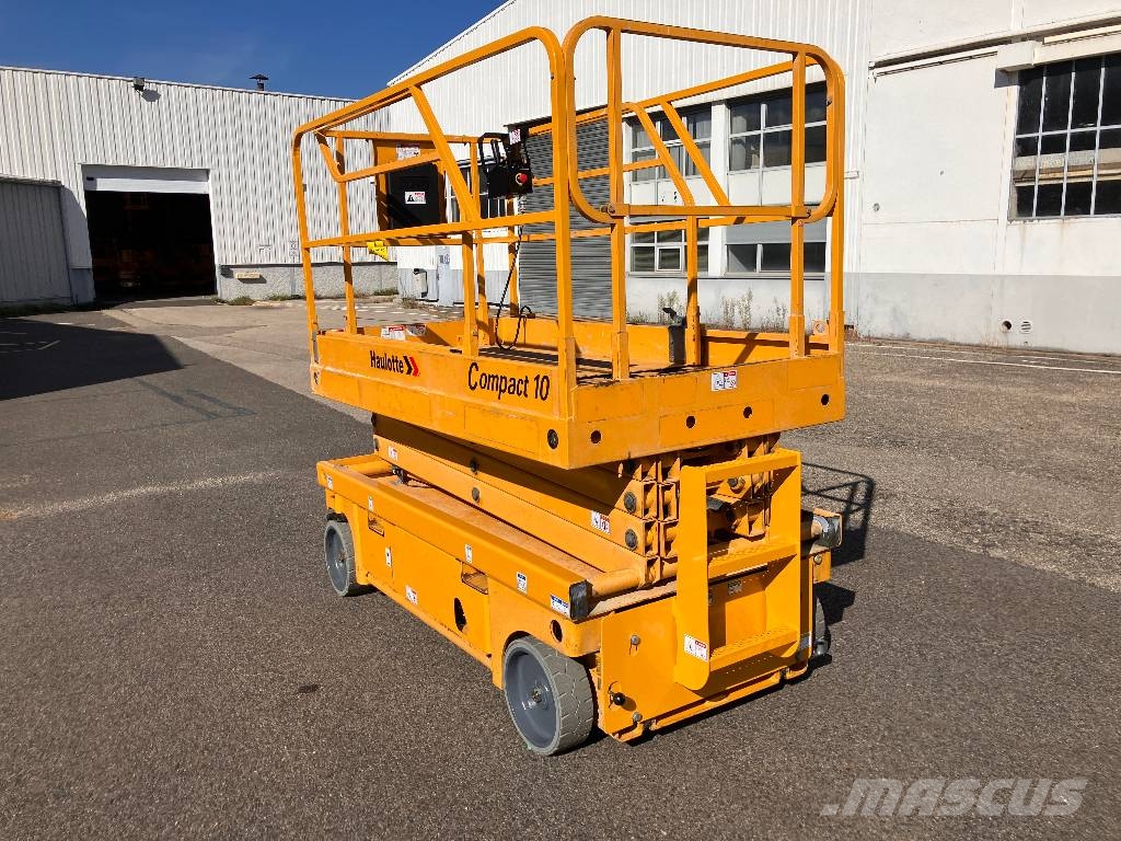 HAULOTTE COMPACT10 - NEW BATTERIES 4 NEW WHEELS Nacelle ciseaux