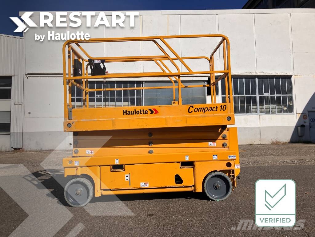 HAULOTTE COMPACT10 - NEW BATTERIES 4 NEW WHEELS Nacelle ciseaux