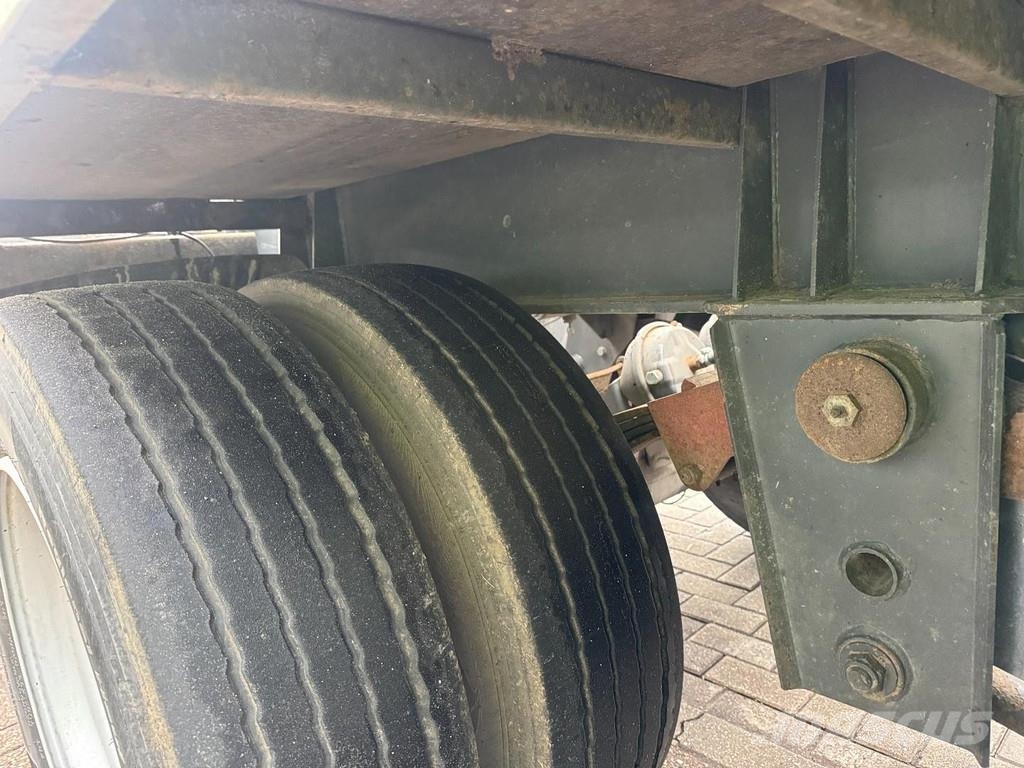 Burg BPA 10 18 Kipper, Full Steel Suspension, Blatt gef Причепи для перевезення контейнерів