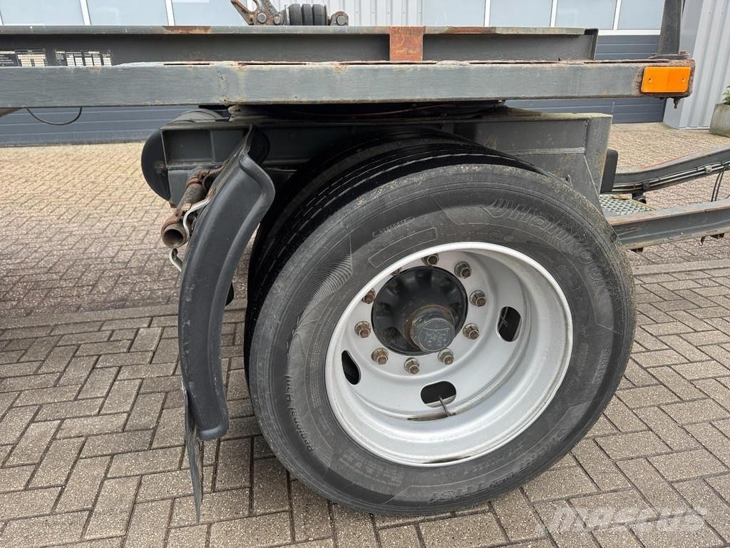Burg BPA 10 18 Kipper, Full Steel Suspension, Blatt gef Причепи для перевезення контейнерів