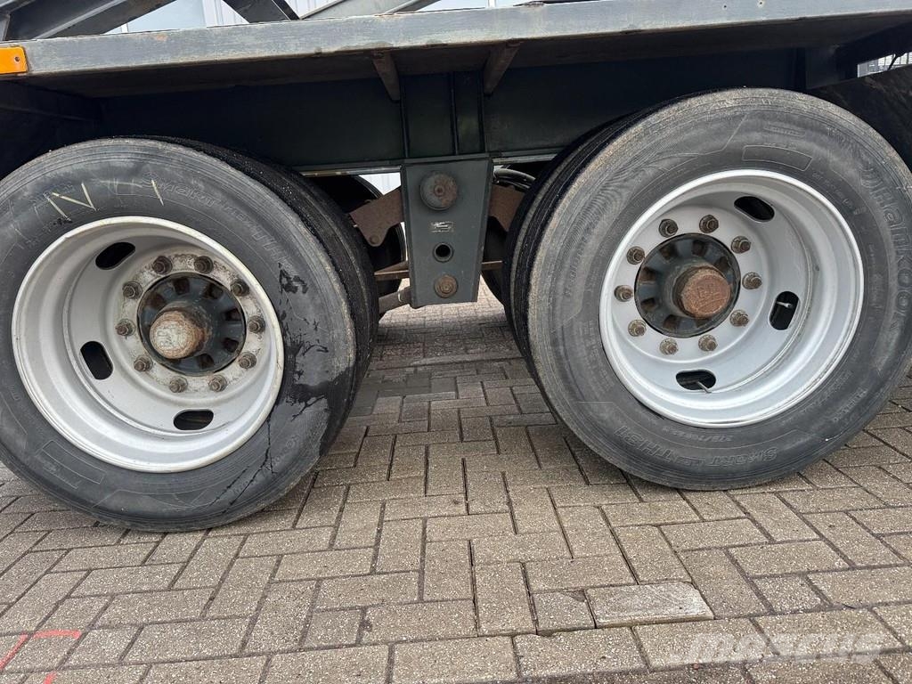 Burg BPA 10 18 Kipper, Full Steel Suspension, Blatt gef Причепи для перевезення контейнерів