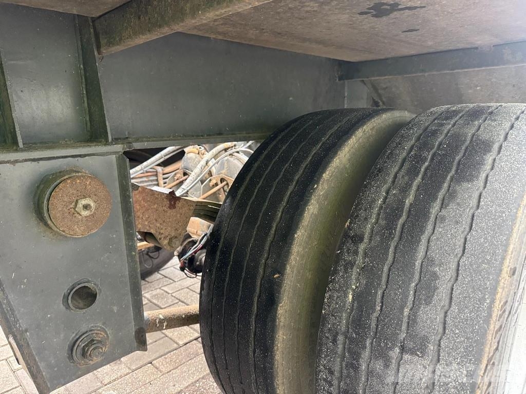 Burg BPA 10 18 Kipper, Full Steel Suspension, Blatt gef Причепи для перевезення контейнерів