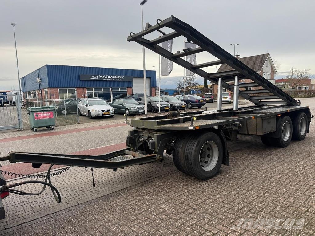 Burg BPA 10 18 Kipper, Full Steel Suspension, Blatt gef Причепи для перевезення контейнерів