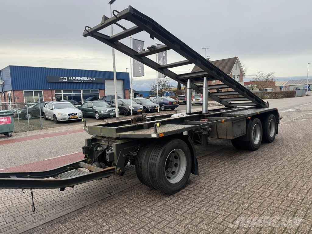 Burg BPA 10 18 Kipper, Full Steel Suspension, Blatt gef Причепи для перевезення контейнерів